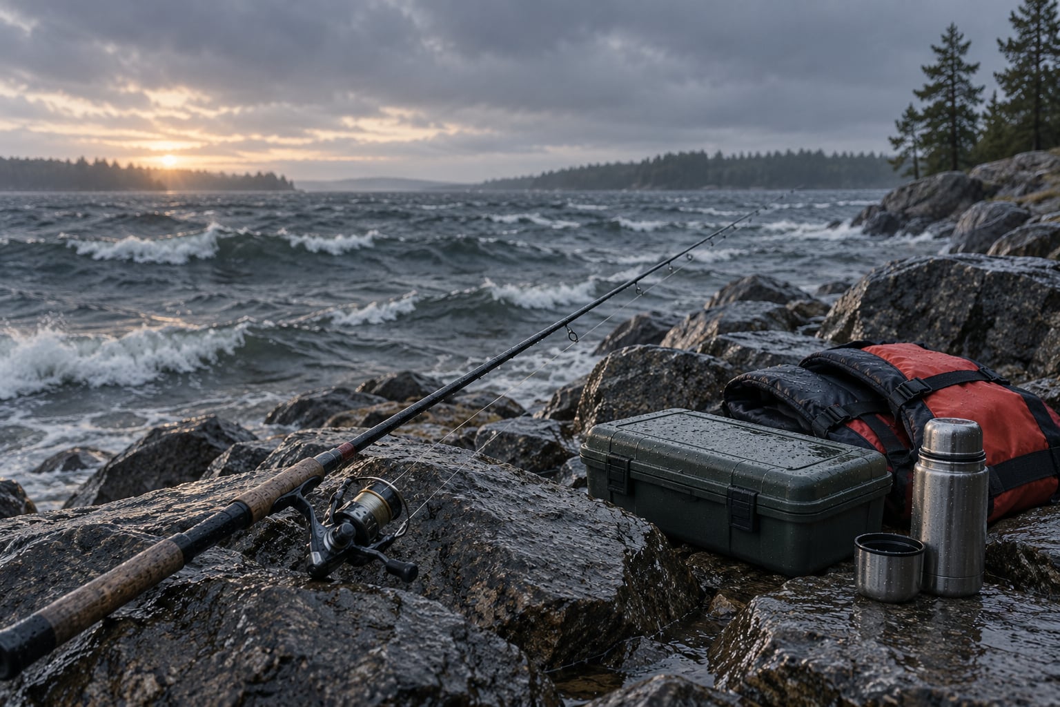 how to fish a lake during a cold front