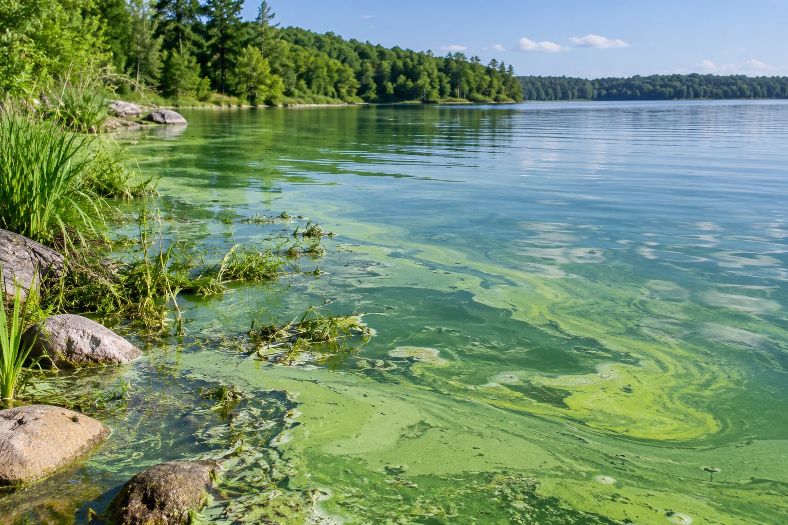 how to recognize blue green algae