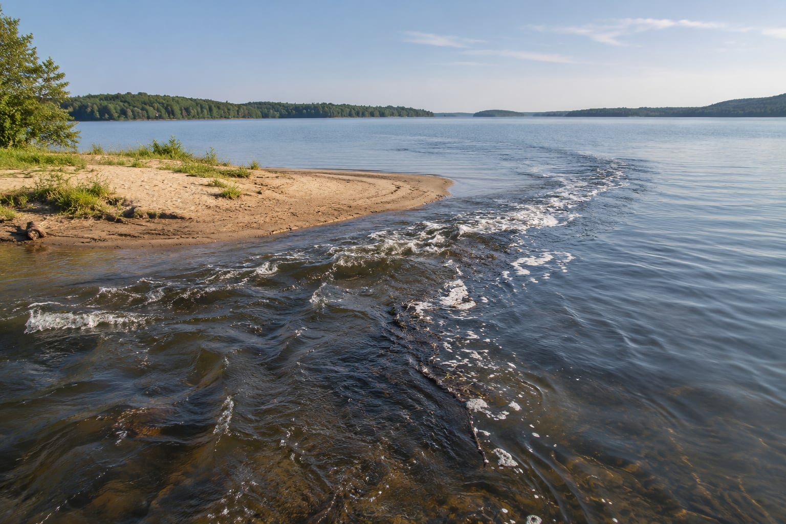 how to spot a rip current in a large lake