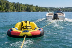 how to pull a kid on a tube safely
