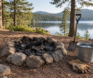 how to put out a campfire completely