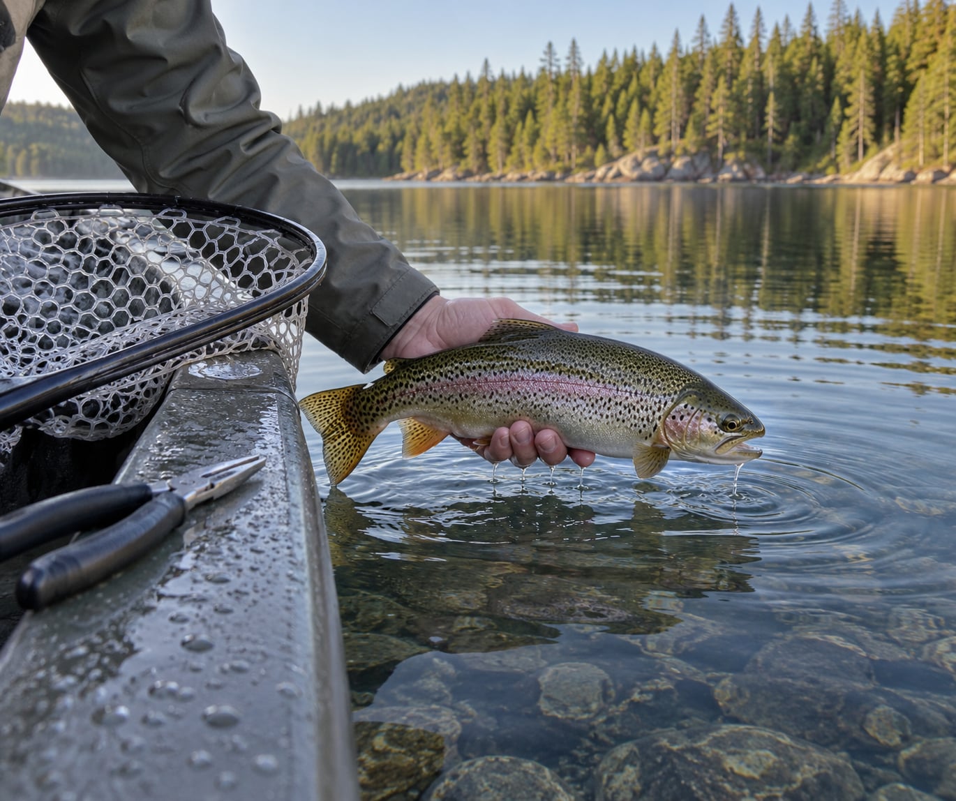 how to release a fish without hurting it