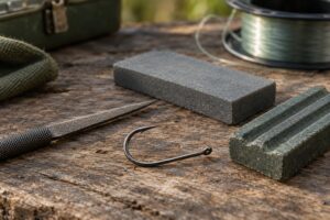 how to sharpen fishing hooks