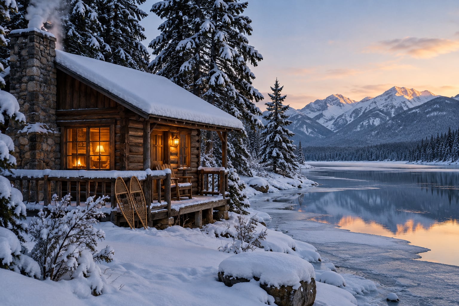 how to plan a winter lake getaway