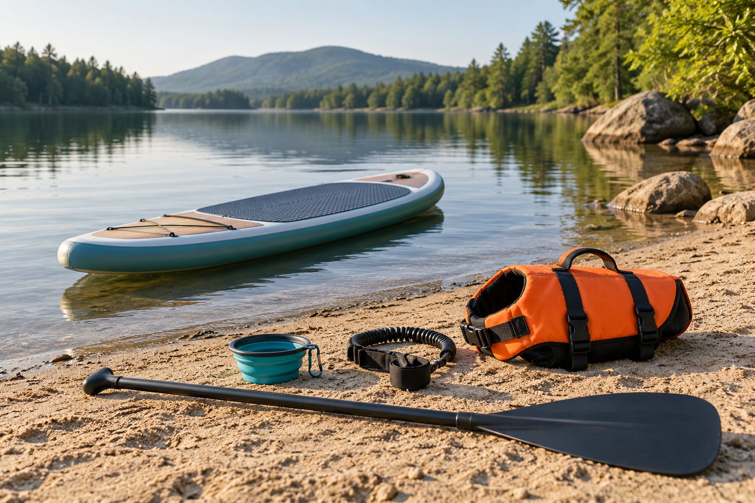 how to paddleboard with a dog