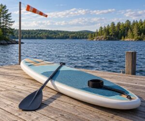 how to paddleboard in wind