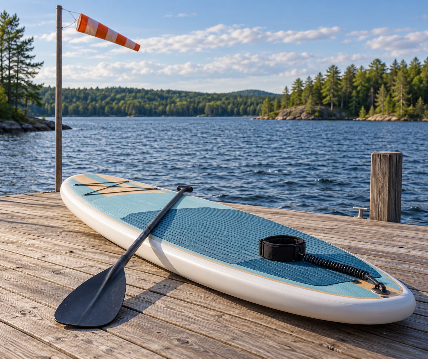 how to paddleboard in wind