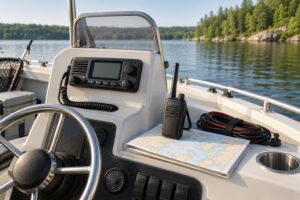 how to use a marine radio on a lake