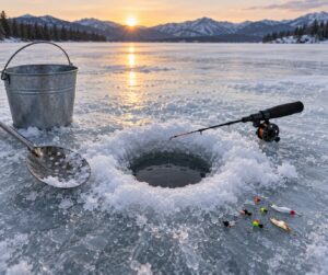 how to catch perch through the ice