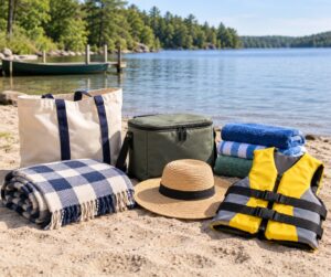 what to bring to a lake day with kids