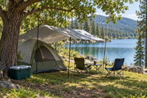 how to stay cool camping in summer heat