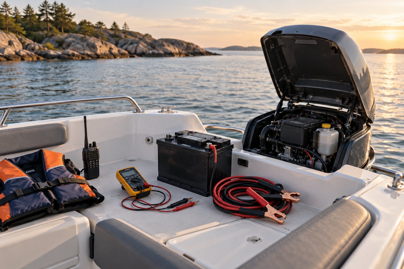 how to deal with a dead battery on the water