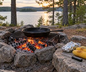 how to cook over a campfire without burning food