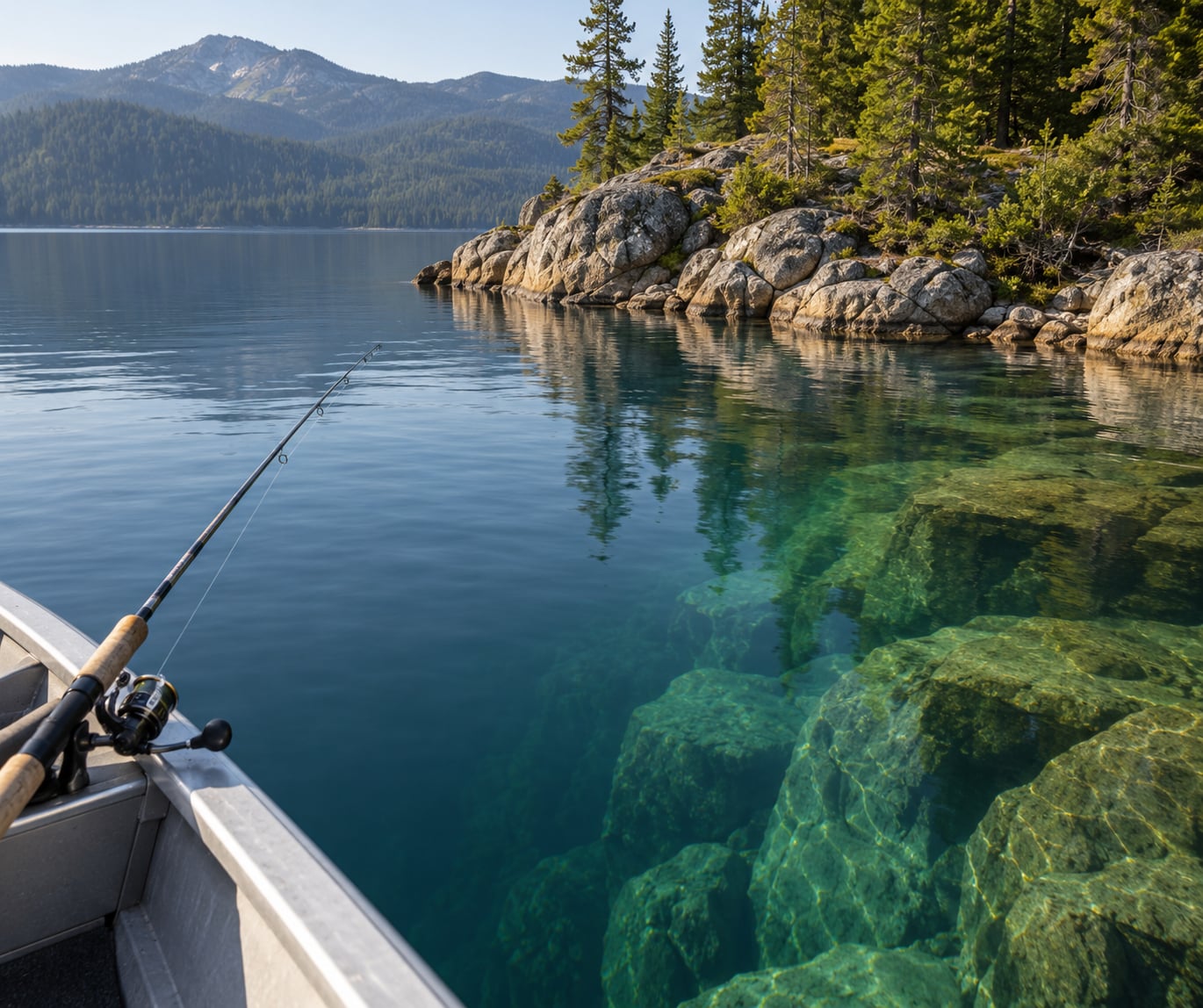 how to fish rocky points in a lake