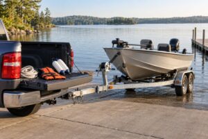 how to launch a boat alone at a ramp