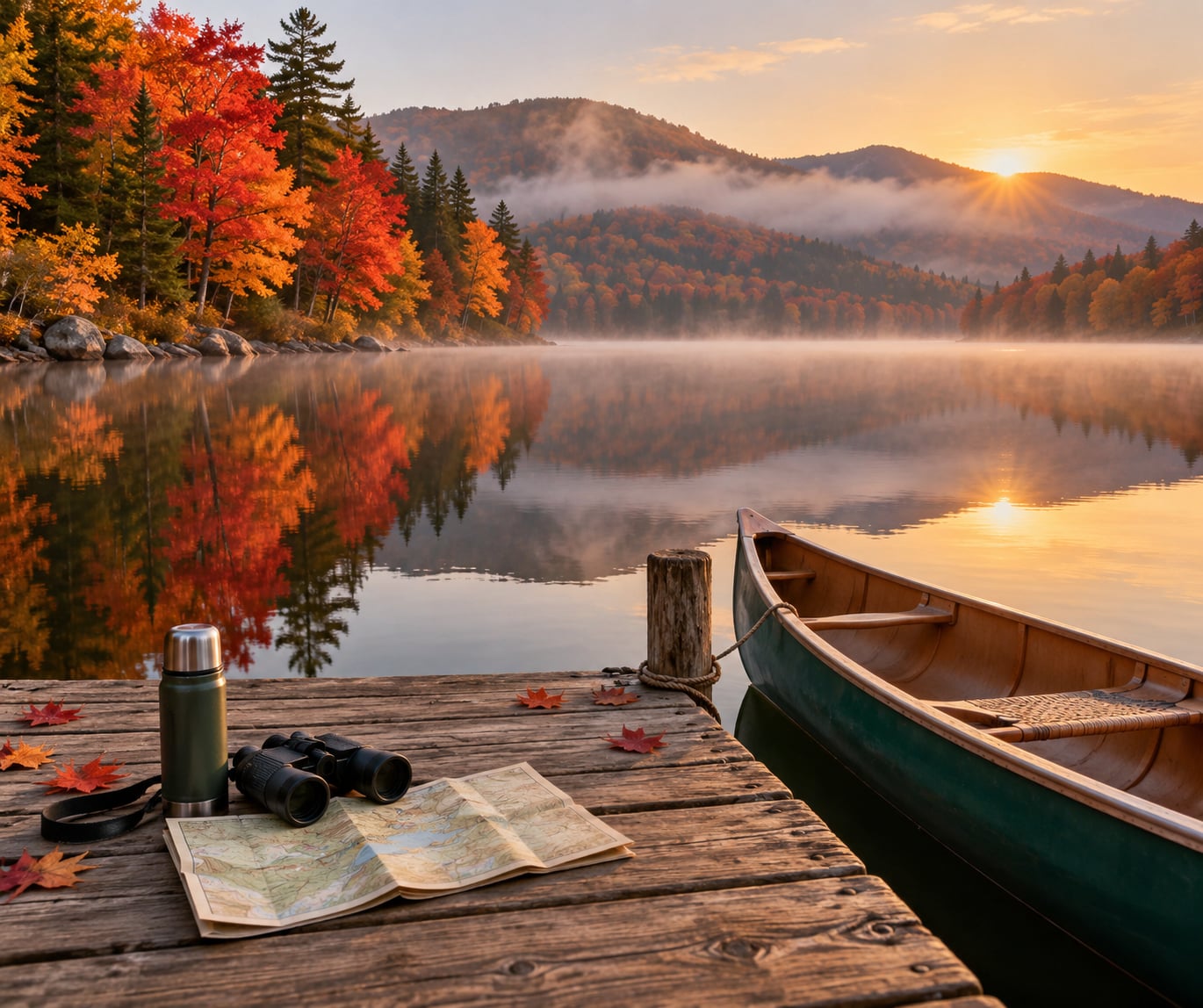 how to plan a fall foliage lake trip