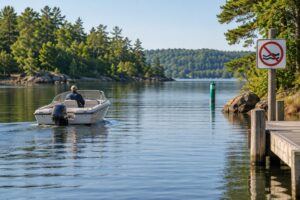 how to handle no wake zones
