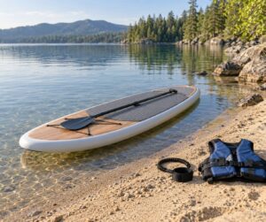how to stand up on a paddleboard for the first time