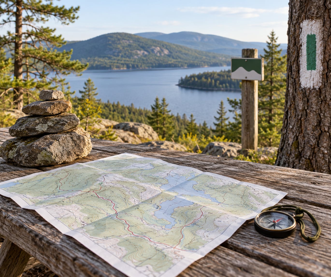 how to read a trail map and markers