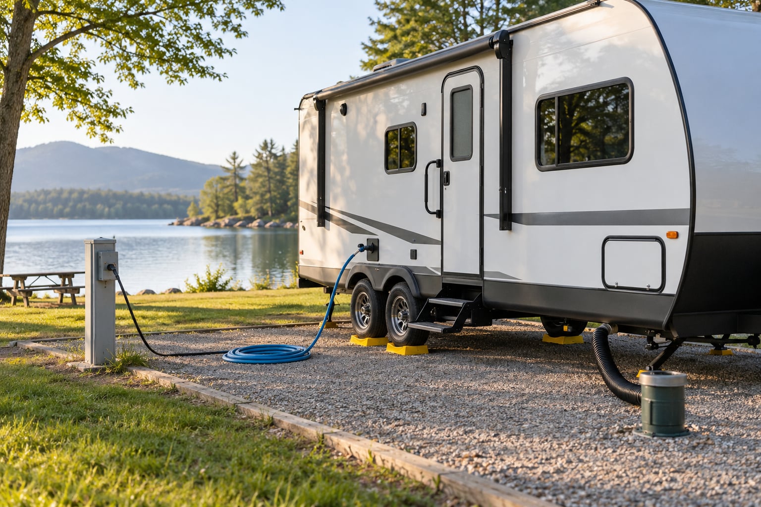 how to hook up an rv at a full service site