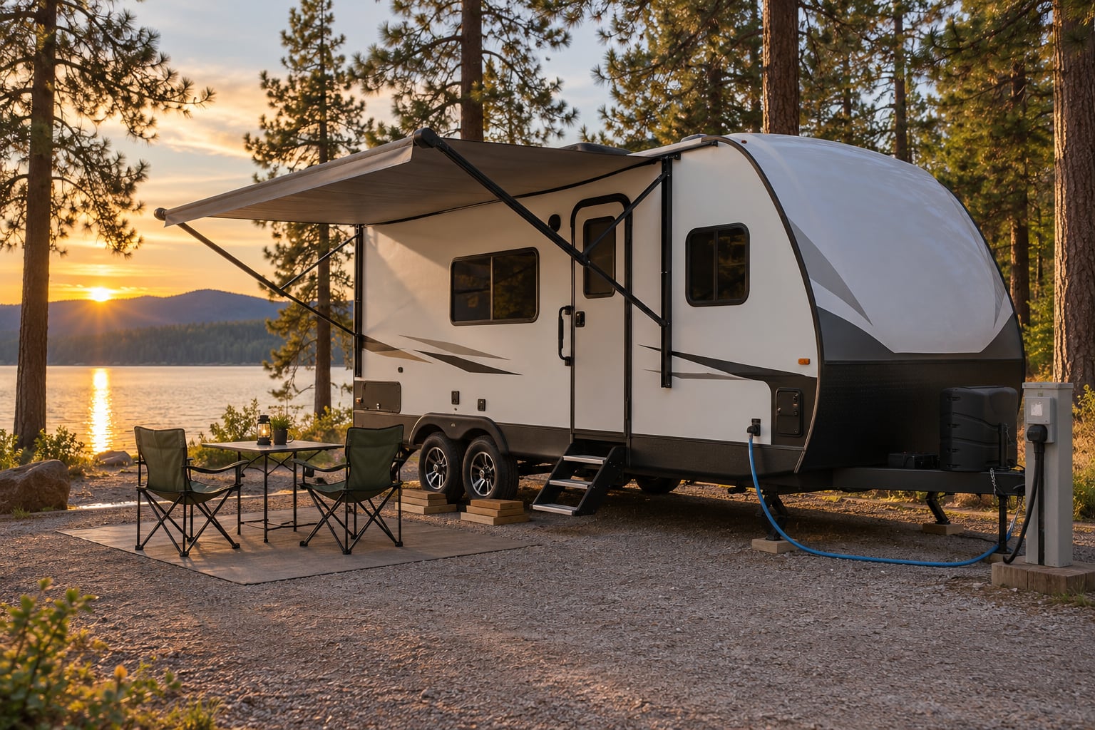 how to camp in an rv for the first time