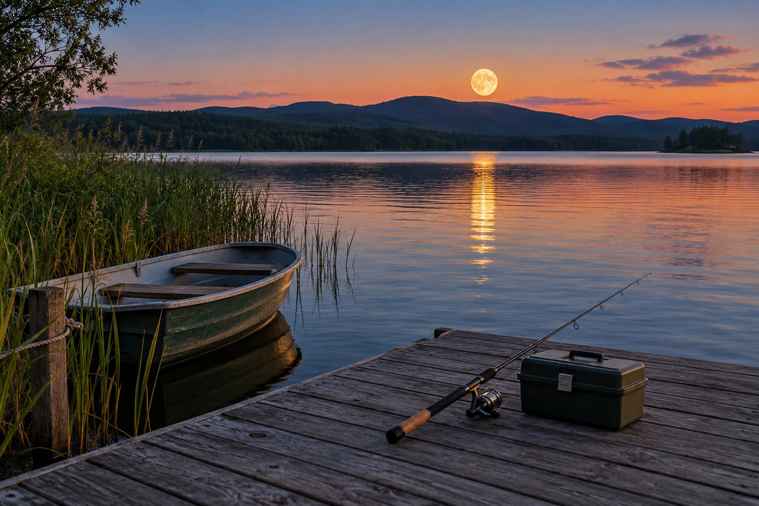 how moon phase affects lake fishing