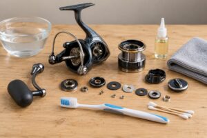 how to clean and store a fishing reel