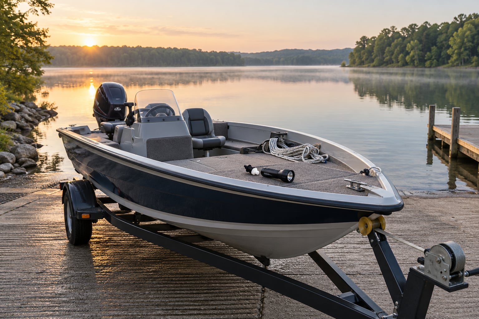 how to check a boat before leaving the ramp