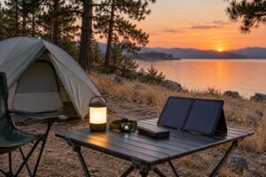 how to conserve power when dry camping
