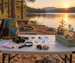 how to keep kids entertained at a campsite