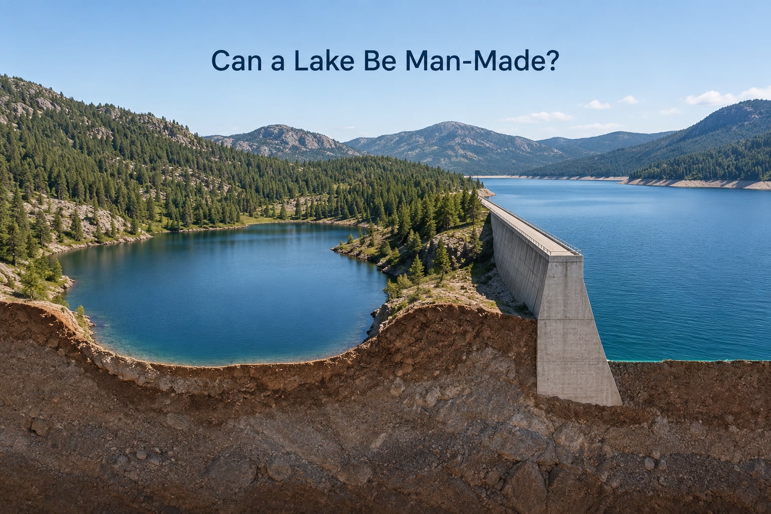 Can a Lake Be Man-Made?