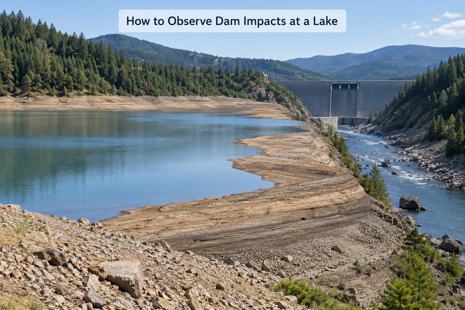 How to Observe Dam Impacts at a Lake
