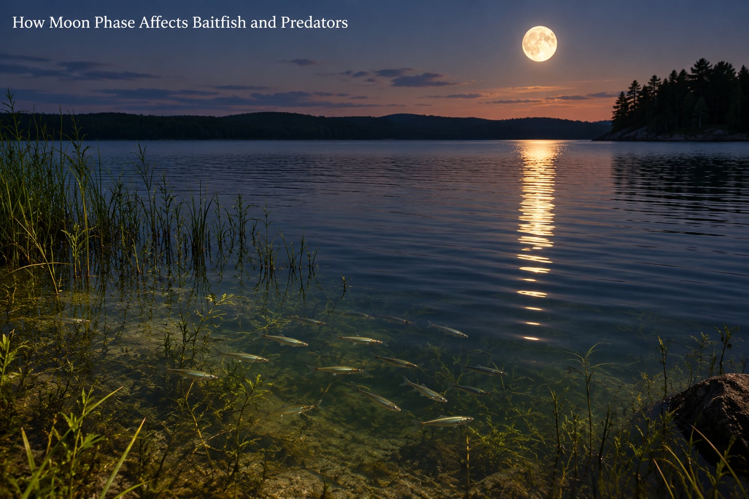 How Moon Phase Affects Baitfish and Predators