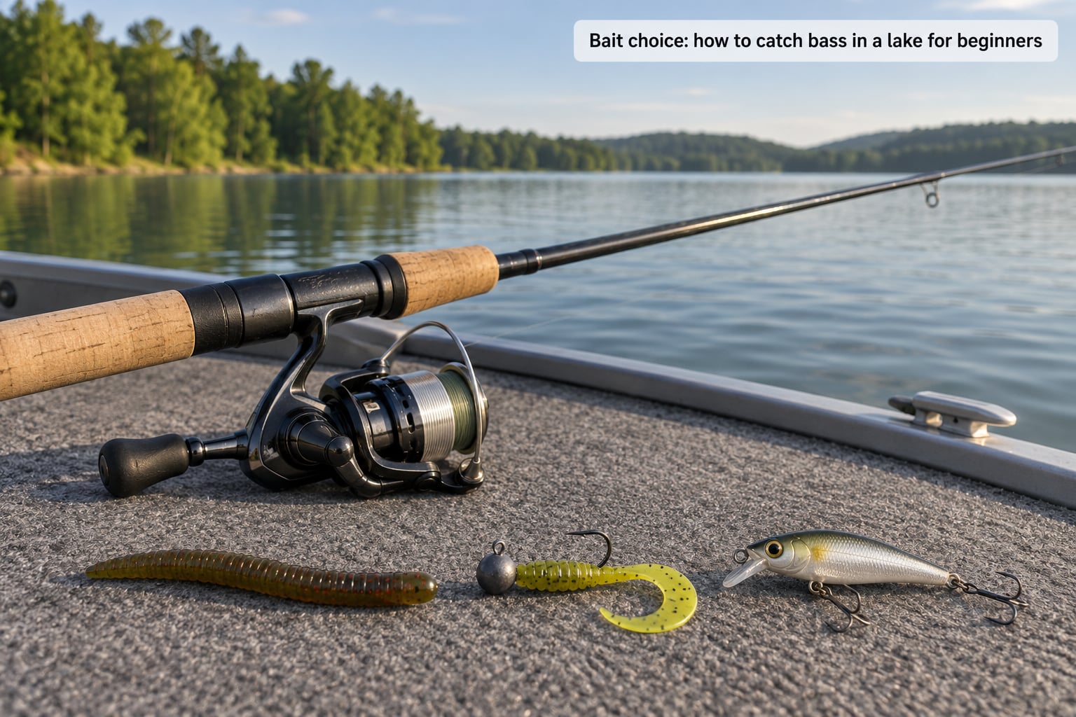 Bait choice: how to catch bass in a lake for beginners