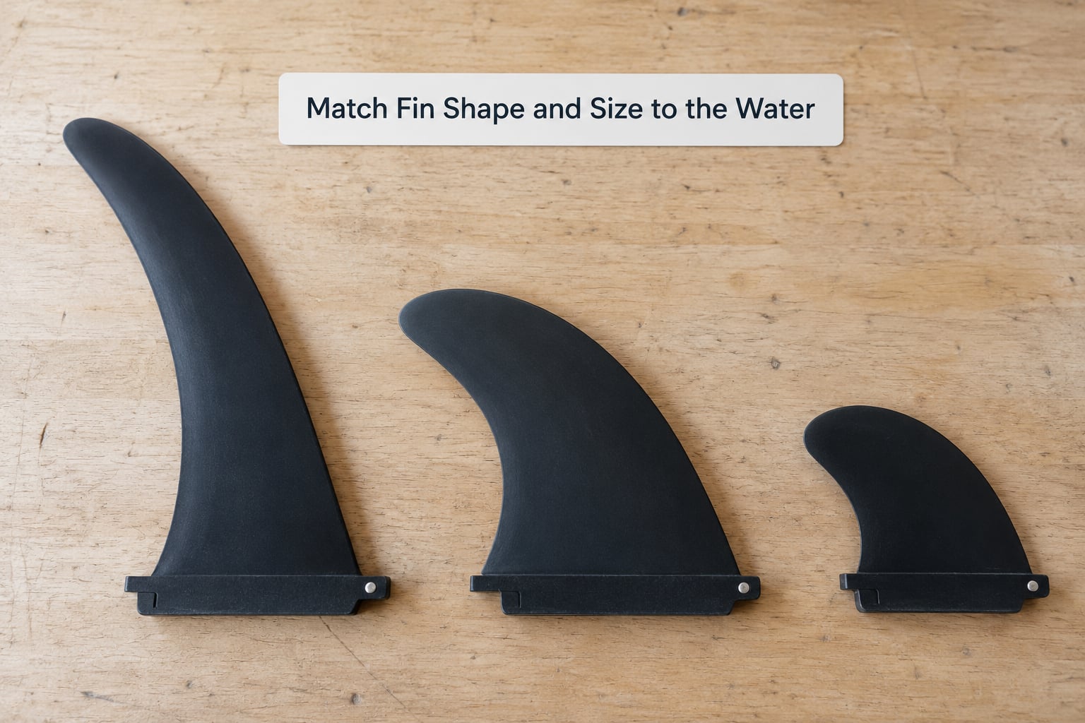 Match Fin Shape and Size to the Water