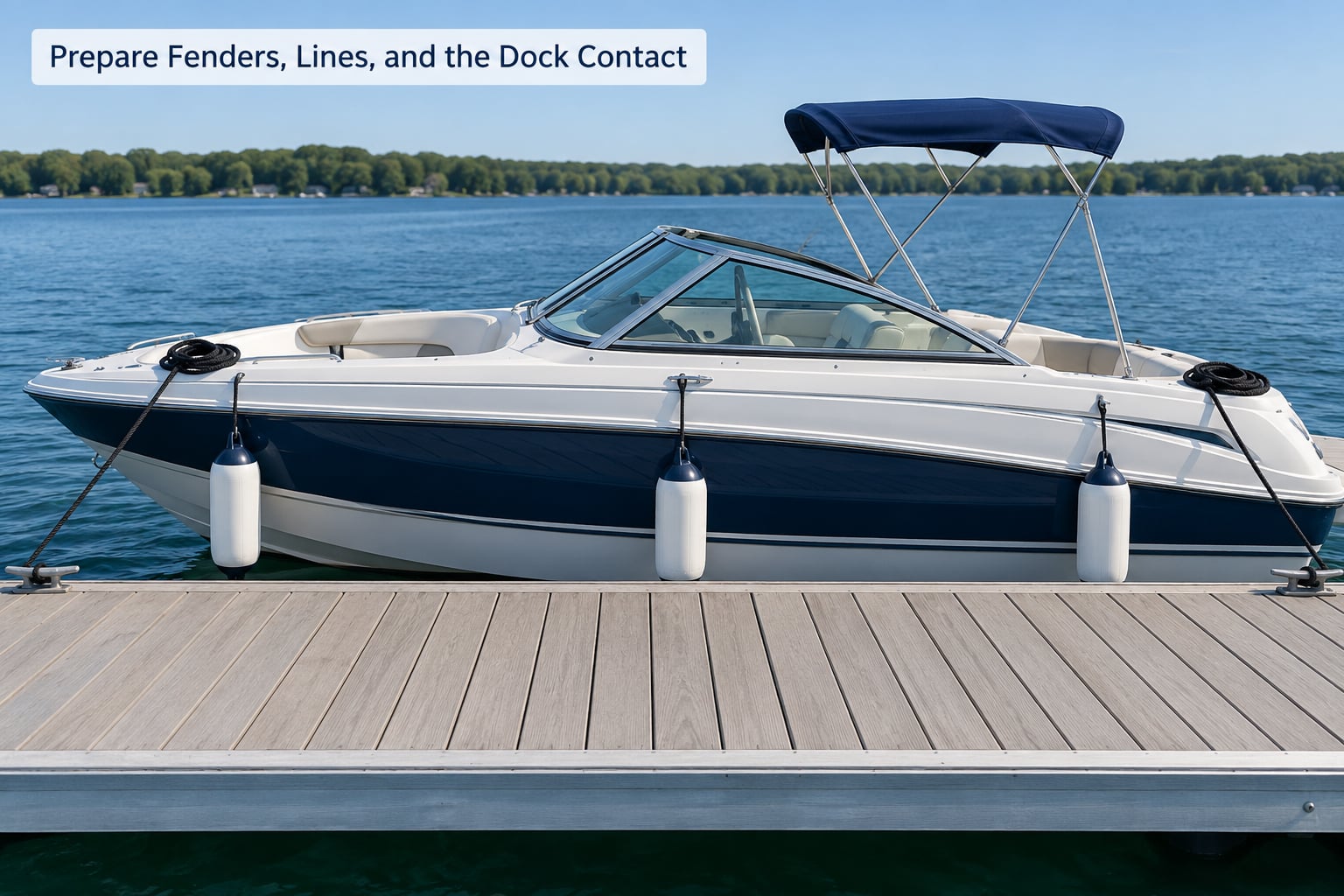 Prepare Fenders, Lines, and the Dock Contact