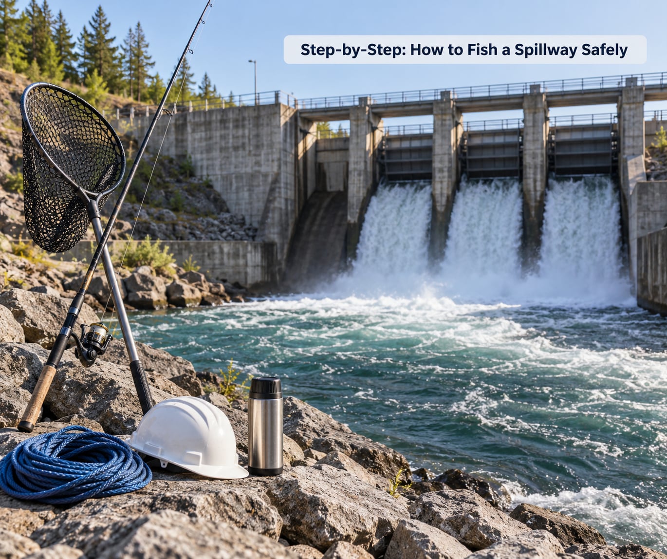 Step-by-Step: How to Fish a Spillway Safely