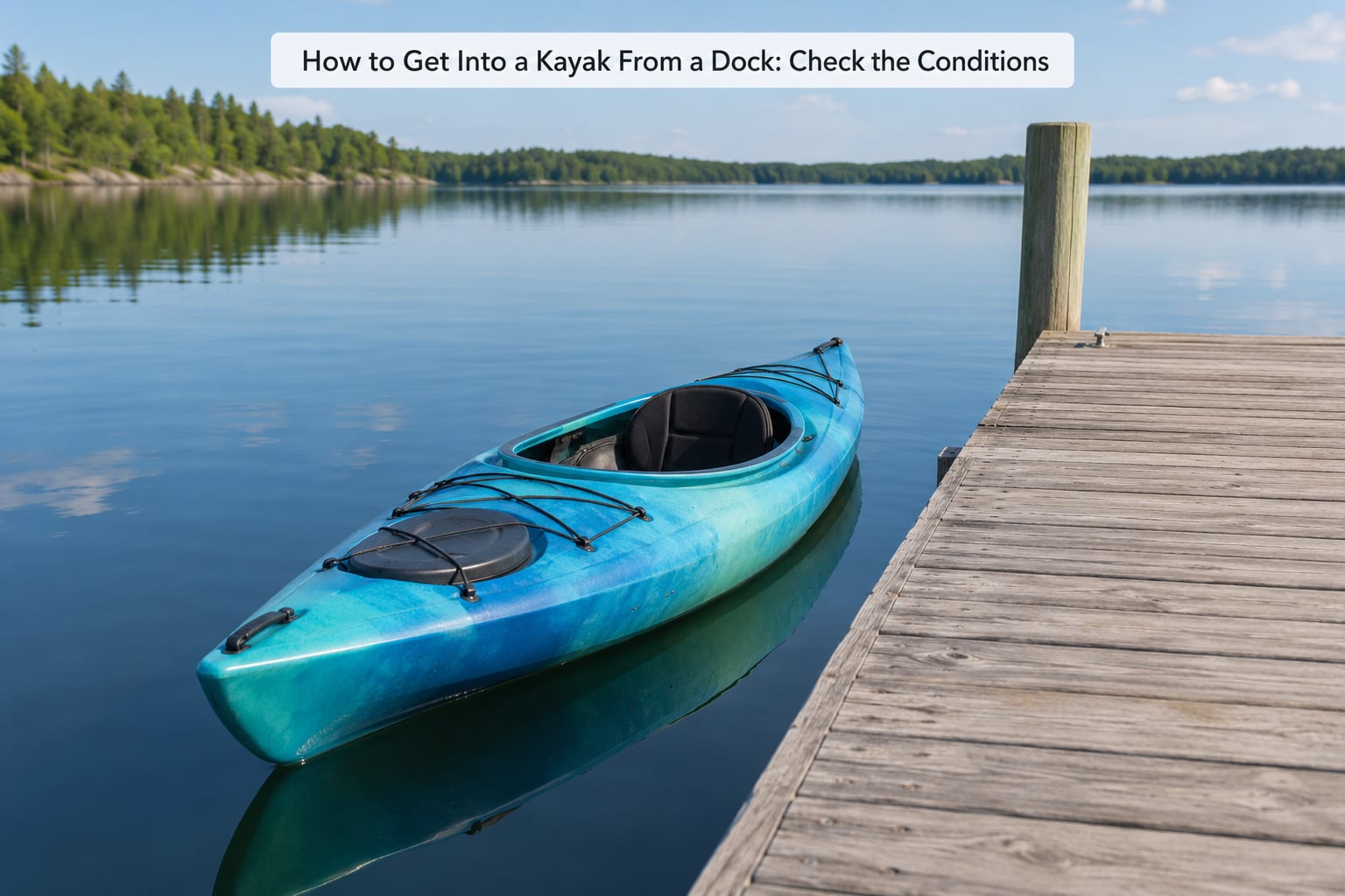 How to Get Into a Kayak From a Dock: Check the Conditions