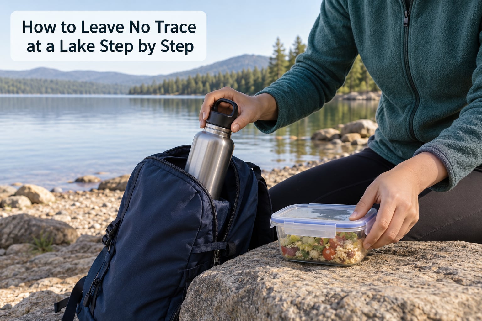 How to Leave No Trace at a Lake Step by Step