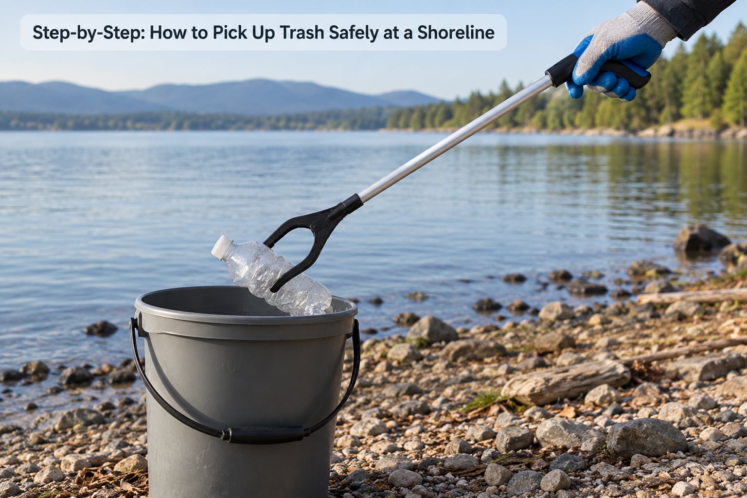 Step-by-Step: How to Pick Up Trash Safely at a Shoreline