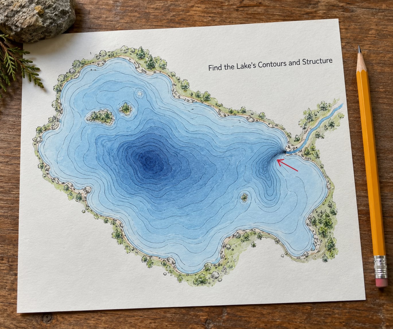 Find the Lake's Contours and Structure
