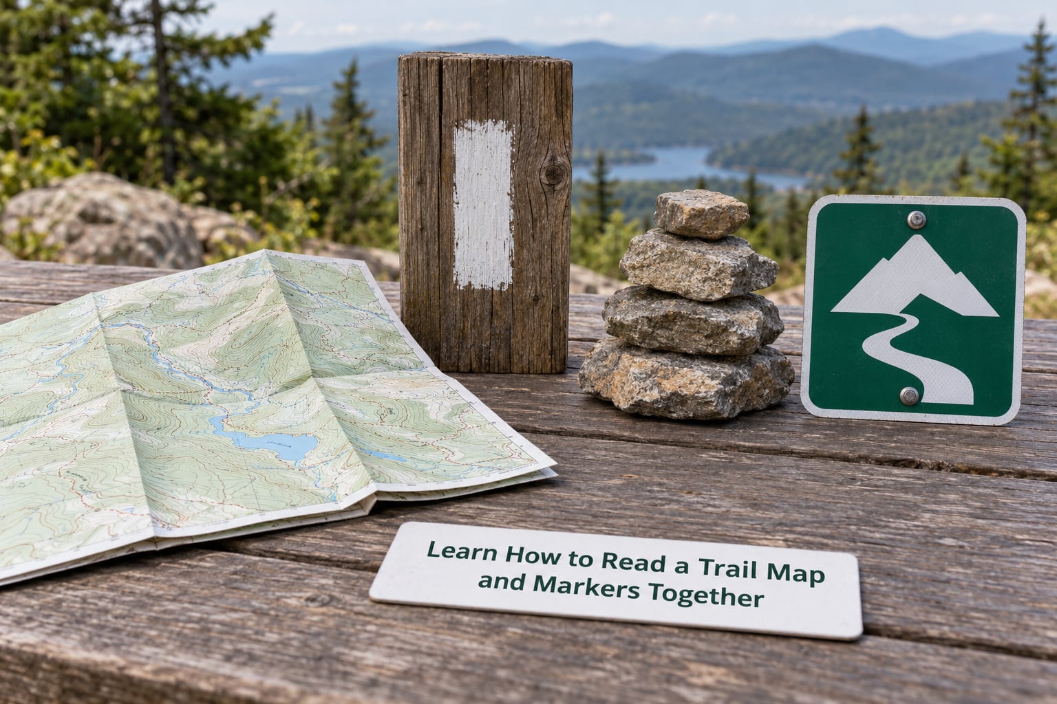 Learn How to Read a Trail Map and Markers Together