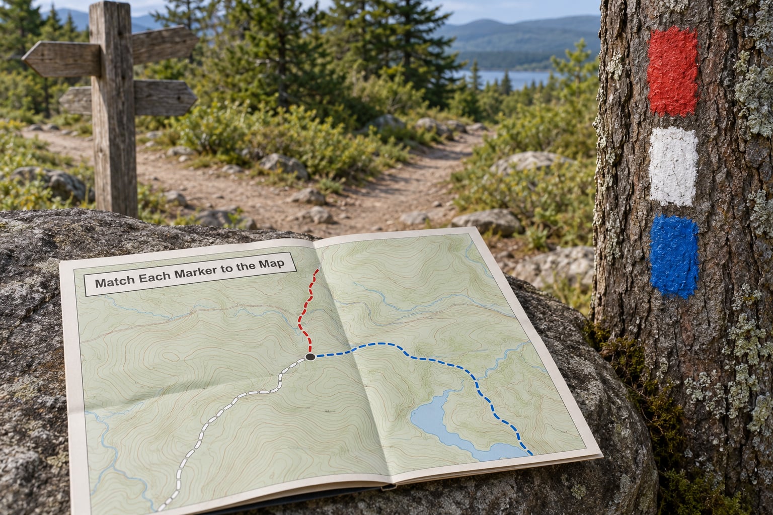 Match Each Marker to the Map