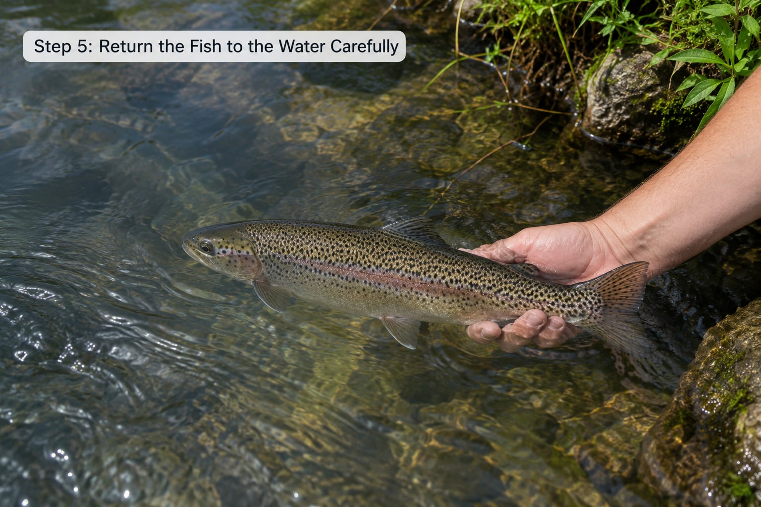 Step 5: Return the Fish to the Water Carefully