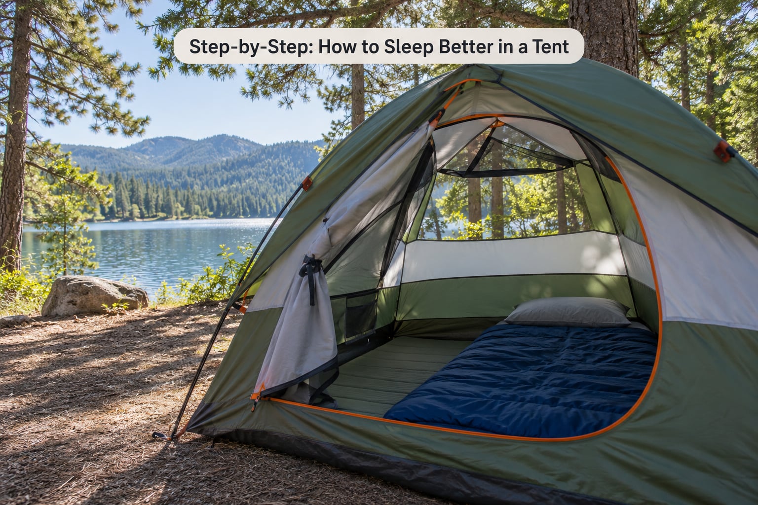 Step-by-Step: How to Sleep Better in a Tent