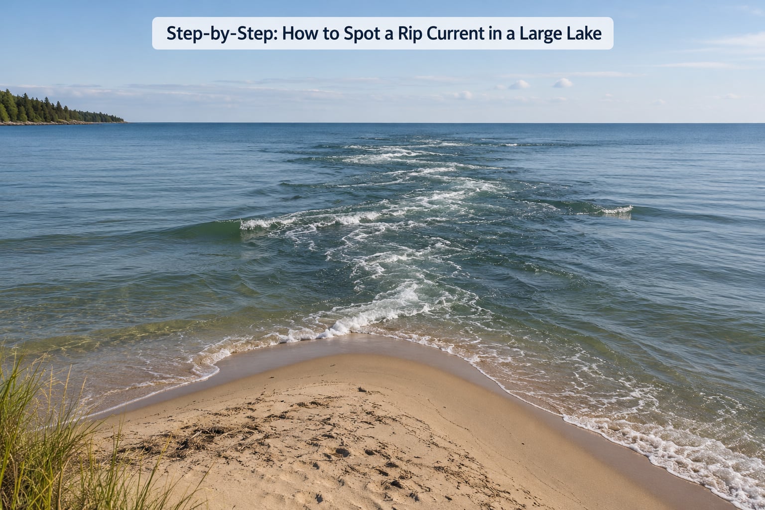 Step-by-Step: How to Spot a Rip Current in a Large Lake