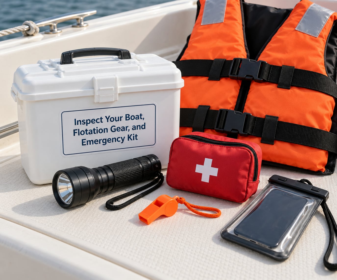 Inspect Your Boat, Flotation Gear, and Emergency Kit