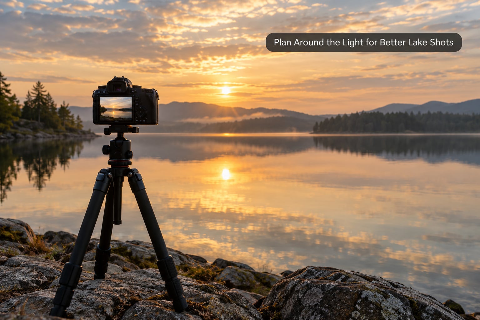 Plan Around the Light for Better Lake Shots