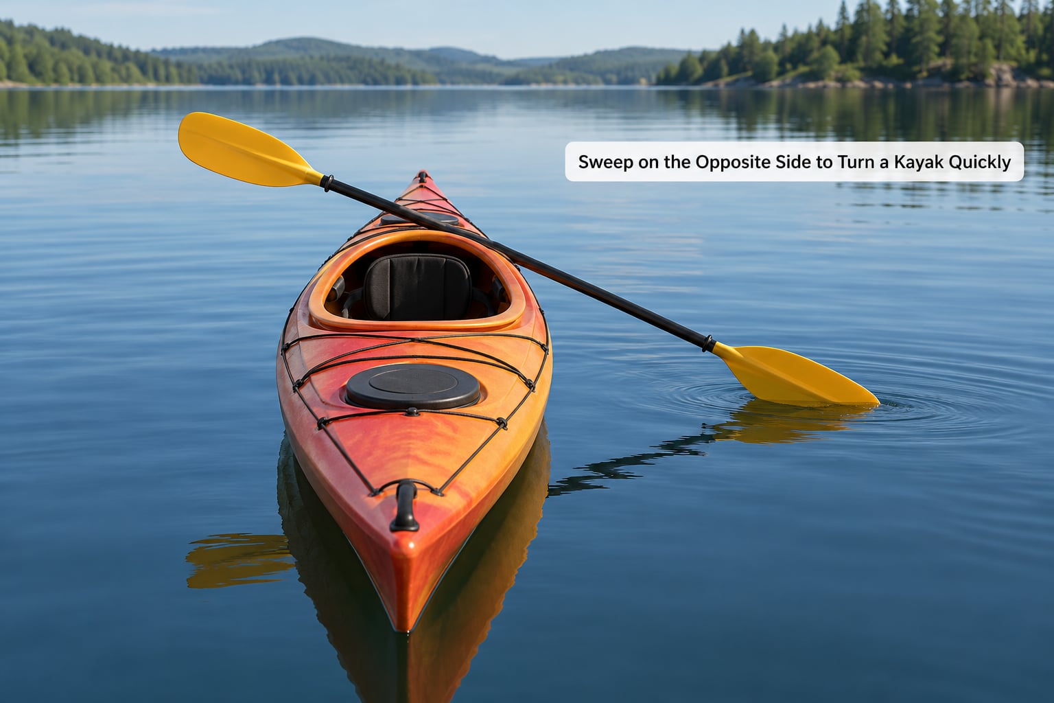 Sweep on the Opposite Side to Turn a Kayak Quickly