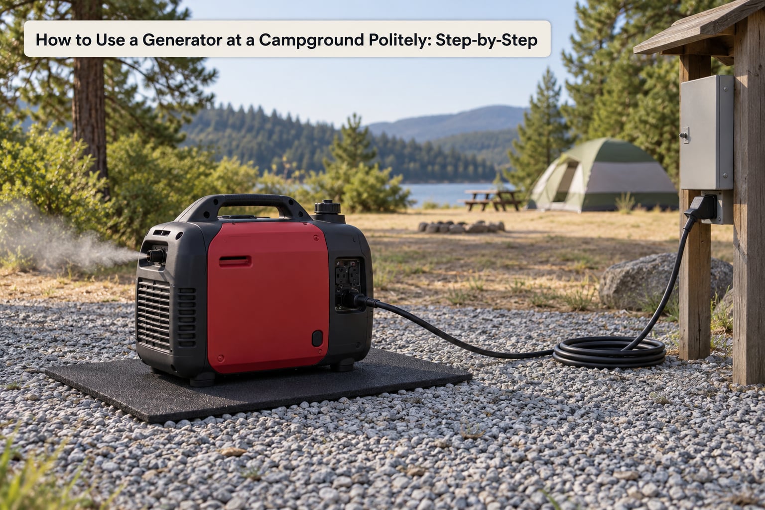 How to Use a Generator at a Campground Politely: Step-by-Step